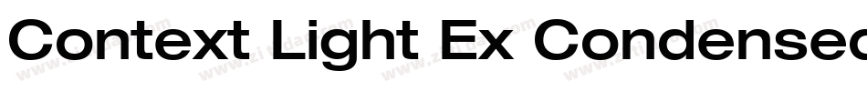 Context Light Ex Condensed SSi Normal字体转换